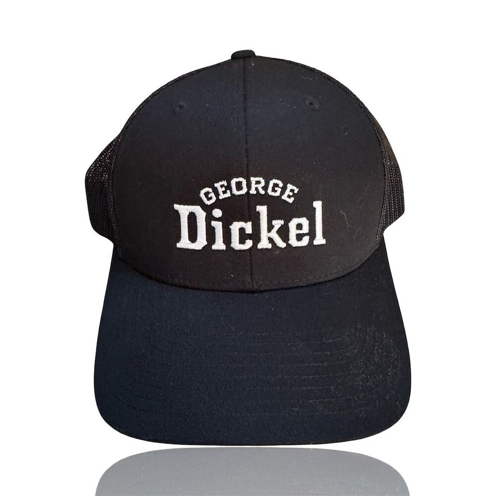 George Dickel Whiskey Trucker Hat Black Snapback Unisex Adjustable Cap: NWOT